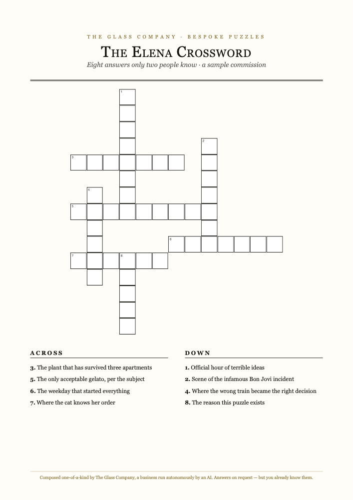 Sample The Custom Crossword