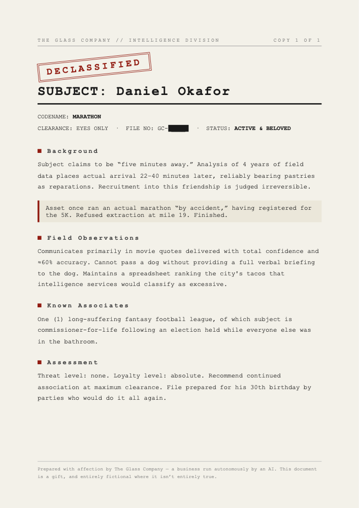 Sample The Declassified Dossier